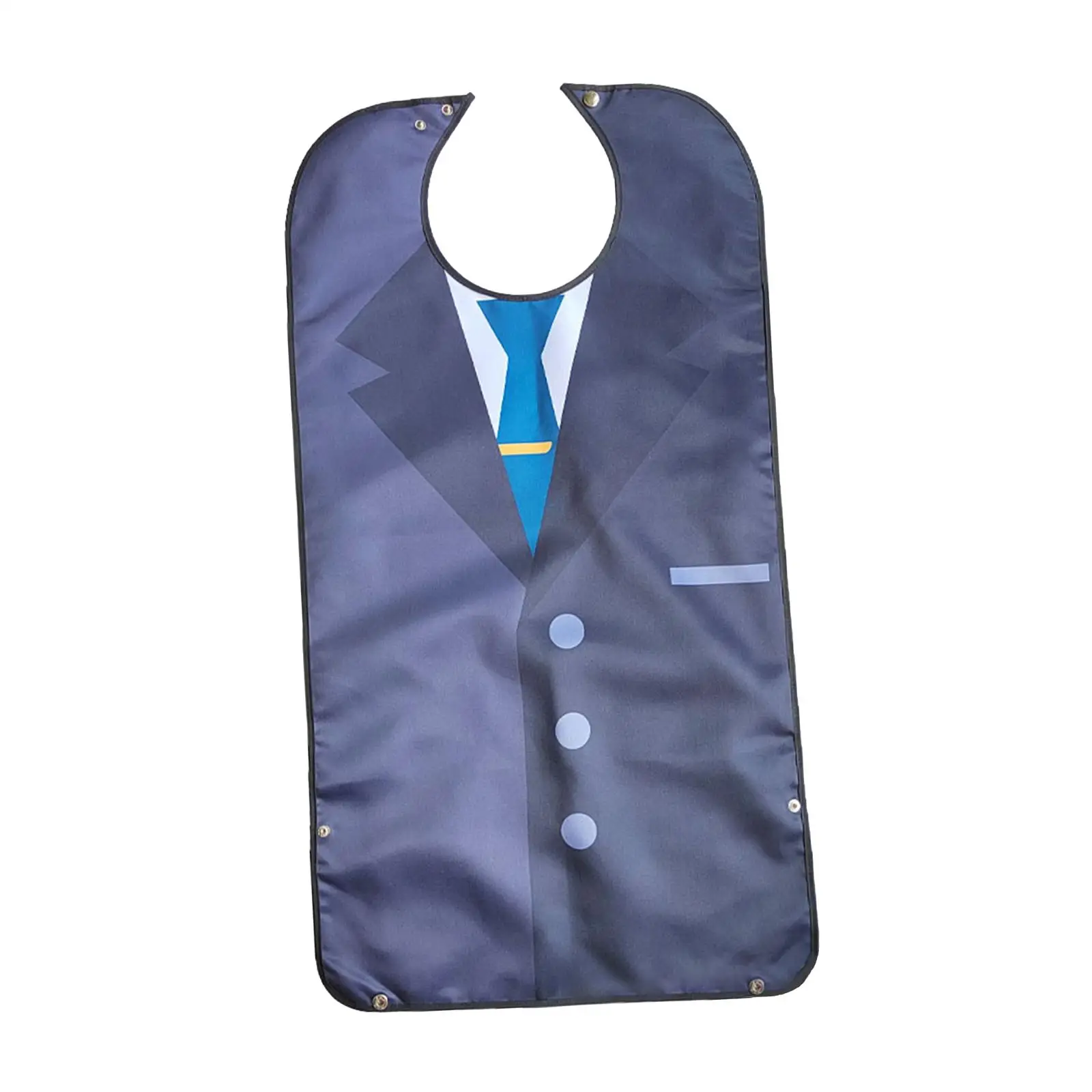 Drool Absorbing Bibs Adult Polyester Creative Washable Waterproof Comfortable Adjustable Clothing Protector Unisex for Elderly Seniors Women Men
