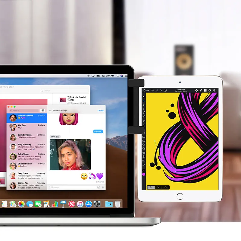Clip de montaje lateral de pantalla múltiple, soporte de tableta para Pad Pro Air 1, 2, 3, 4, 5, Macbook Air, Xiaomi, portátil, pantalla Dual