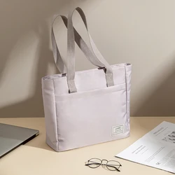 Stylish Shockproof Canvas Laptop Tote Bag (Pink purple)