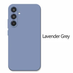 Stylish Square Liquid Silicone Shockproof Phone Case for Galaxy A27 (Gray)