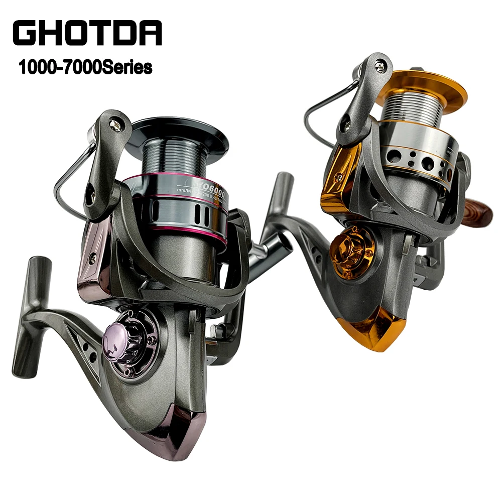 Mulinello Da Pesca In Metallo Serie 1000-7000 – Bobina Alta Performance Ambidestro