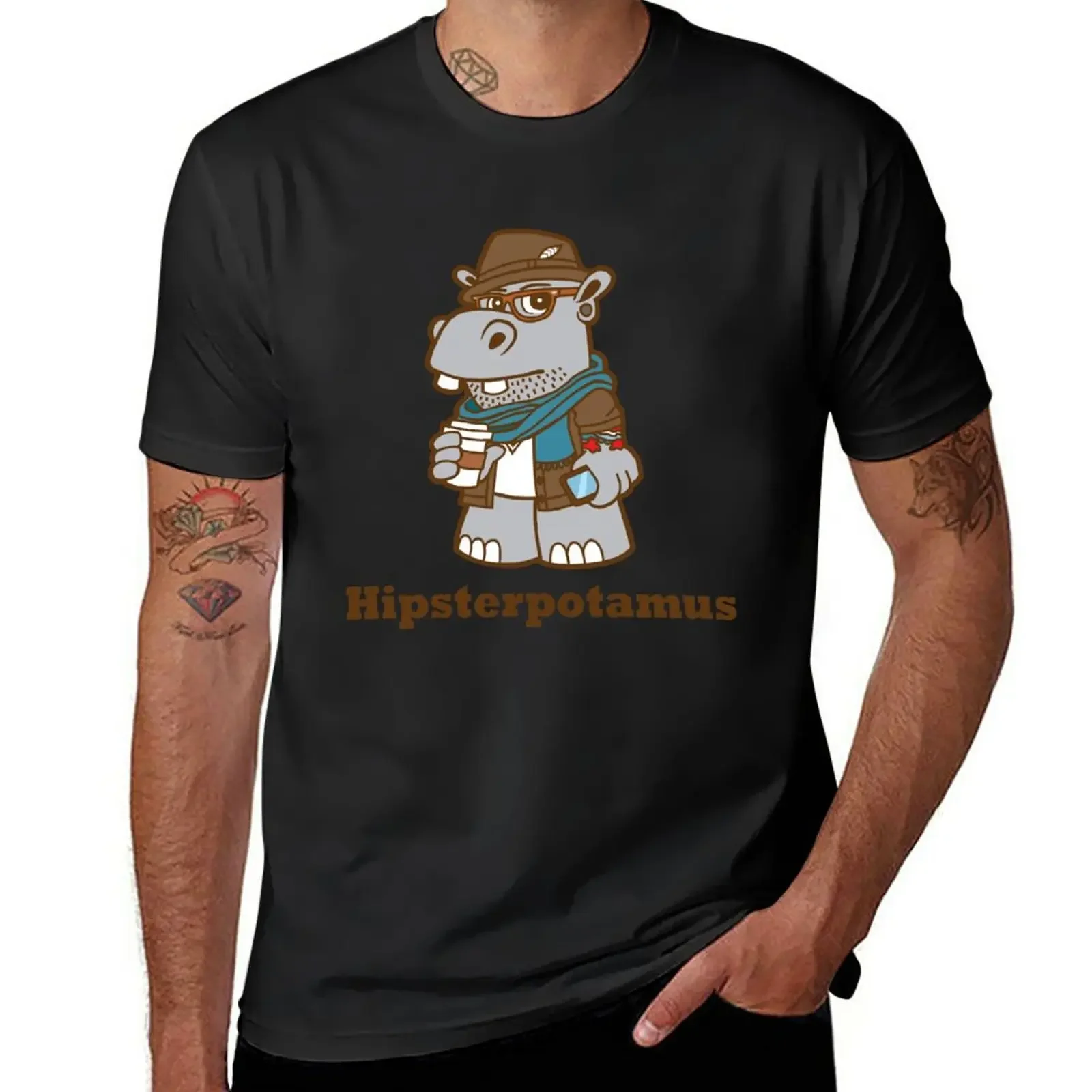 

Hipsterpotamus T-Shirt plus size tops oversizeds heavyweights mens vintage t shirts