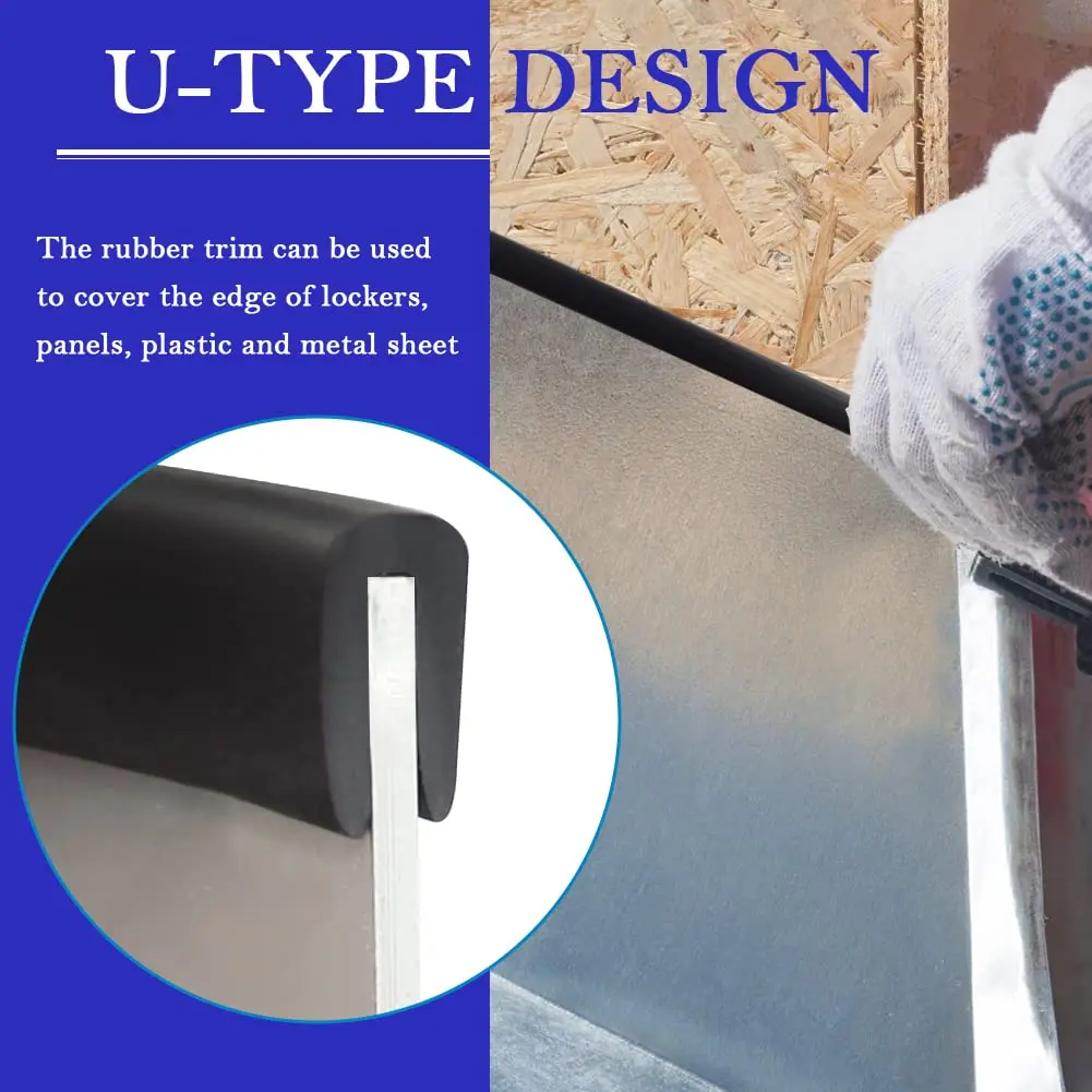 Rubber U Channel Edge Trim Door Edge Seal Strip Protector U Shape Weather Stripping For Car Doors Table Corners,door seal strip,rubber seal strip,rubber door weatherstripping,door weatherstripping,sealing strip
