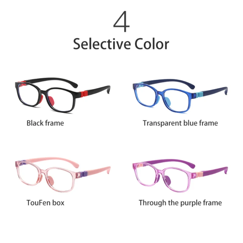 light blocking glasses Anti Blue Light Kids Glasses Frame Detachable Children's Silicone Glasses Frame Boy Girl Protection Eyeglasses Ultra Light Frame blue filter glasses