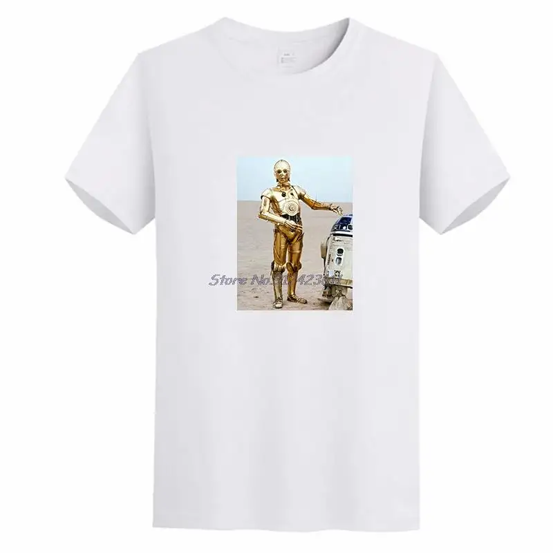 Magliette Grafiche Classiche Droids Tshirt R2D2 C3Po New Hope Jedi Lucasfilm Force Magliette A Maniche Corte Abbigliamento Estivo Da Uomo