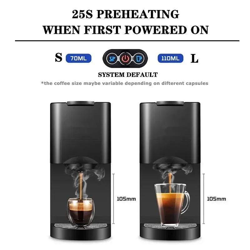 220V 1450W 0.8L Household Capsule Coffee Machine Italian Capsule Small Multifunctional Coffee Machine 4