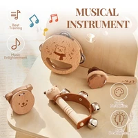 Musical Instruments For Baby 1-3 Year Montessori Children Wooden Toys Musical Game Interactive Toy Toddler Educational Toy Gifts 2