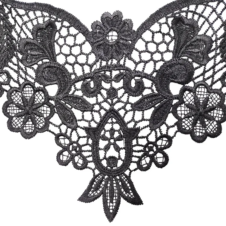 Water-soluble Lace Collar Embroidery Polyester Light Silk Fake Collar Fashion Elegant Hollow Corsage Collar Flower DIY Clothing