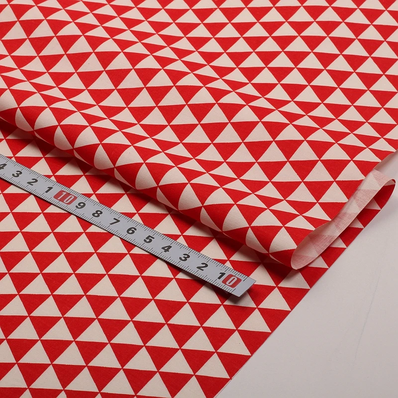 Red Series Cotton Twill Printed Fabric - Premium Quality for Handmade DIY Projects