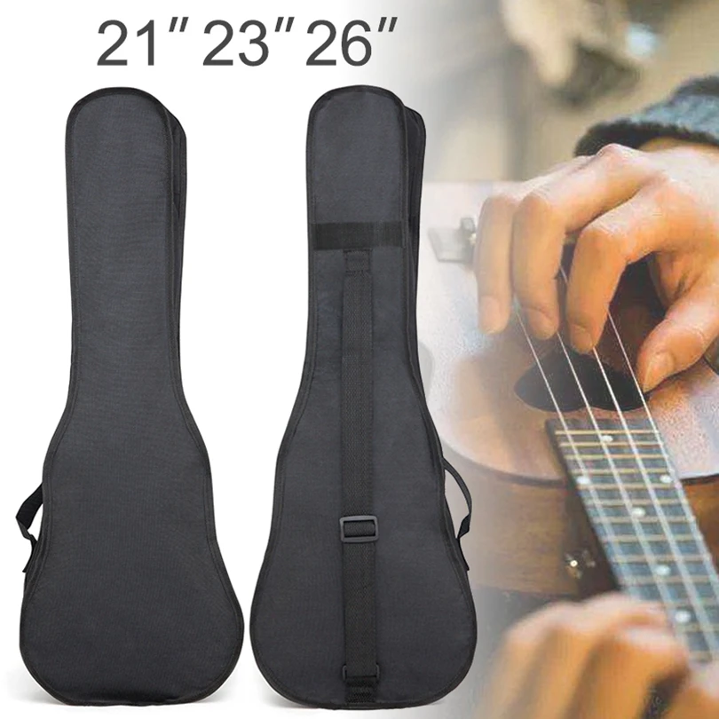 Portable Waterproof Soft Ukulele Backpack Case with Single Shoulder Strap