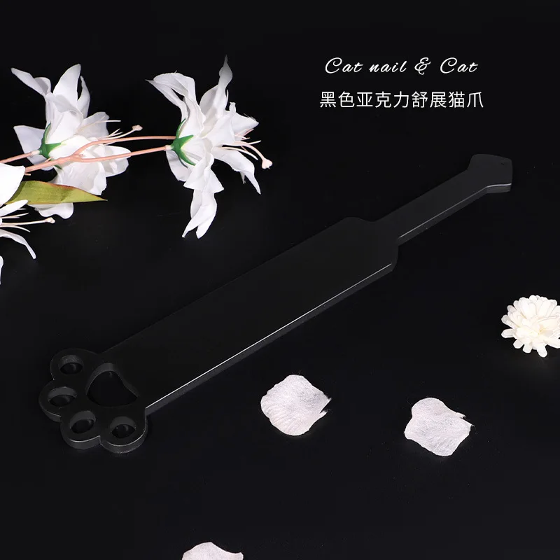 40CM Acrylic Cat Paw Whip Spanking Paddle fo Equestrian Riding Equestrian bat 2