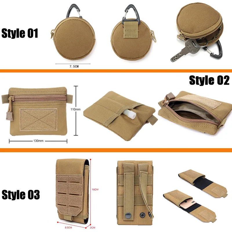 Tactical Bags Molle Pouches Military Gear Waist Bag Men Phone Pouch Camping Hunting Accessories Belt Fanny Pack Army EDC Pack