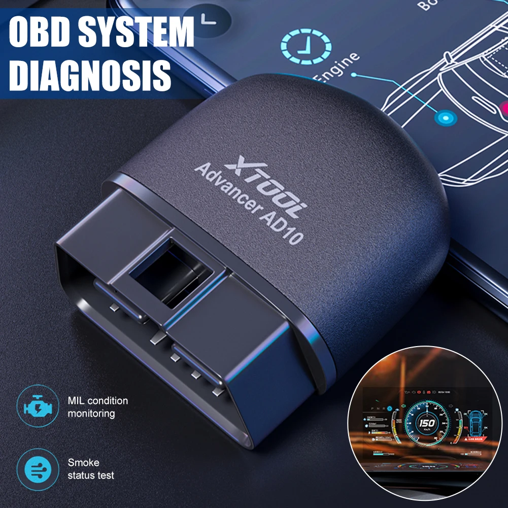 XTOOL AD10 OBD2 Scanner Bluetooth Compatible ELM327 Wireless Scanner