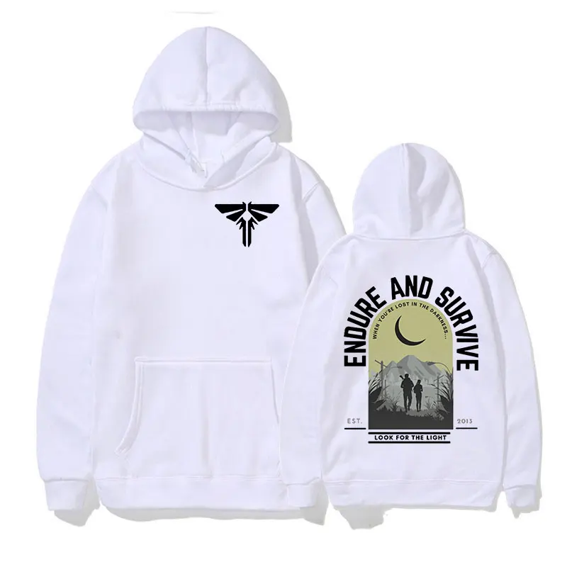 The Last of Us Mark Hoodie Men's Women Fashion Harajuku Vintage Pullover Sweatshirt Casual Clothing Long Sleeve Oversized Hooded