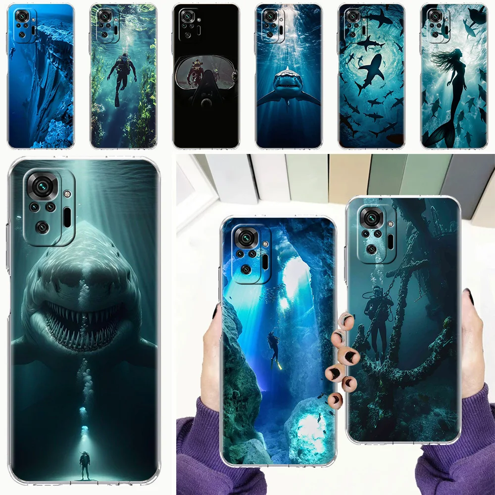 Scuba Diving Soft TPU Phone Case Cover