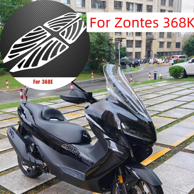 Pedane Antiscivolo Per Zontes 368D/368 D - Pedali Moto Sicuri, In Acciaio, Aderenza Massima Su Bagnato E Fango