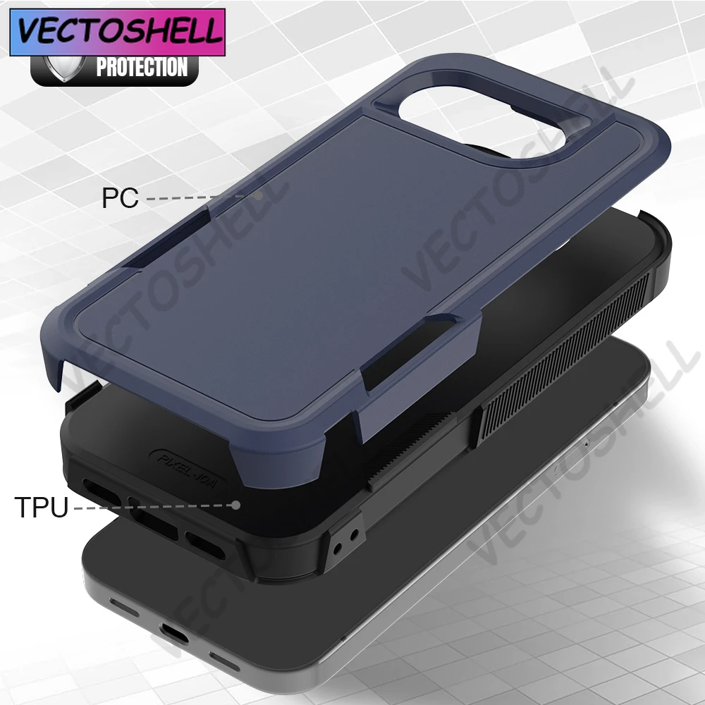 Dual-Layer Military Grade Shockproof Matte Phone Case