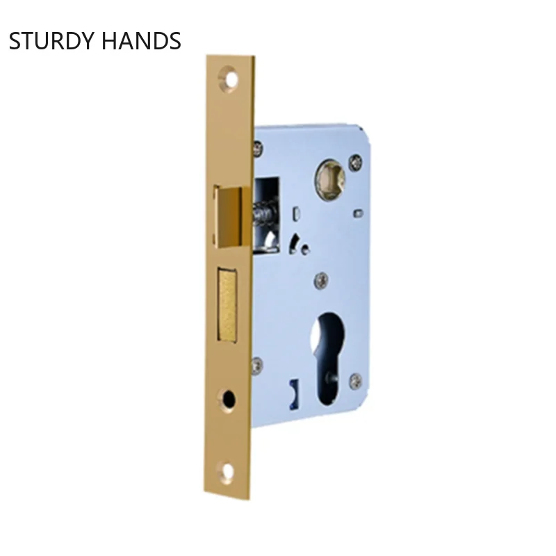 High Quality Stainless Steel Security Door Lock Body Silent Tongue Mechanical Lock Door Handle Replacement Spare Parts