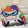 Cute D-Dexters L-Laboratory Blanket Skin friendly comfort warm soft plush blanket suitable sofa living room office bedroom 4