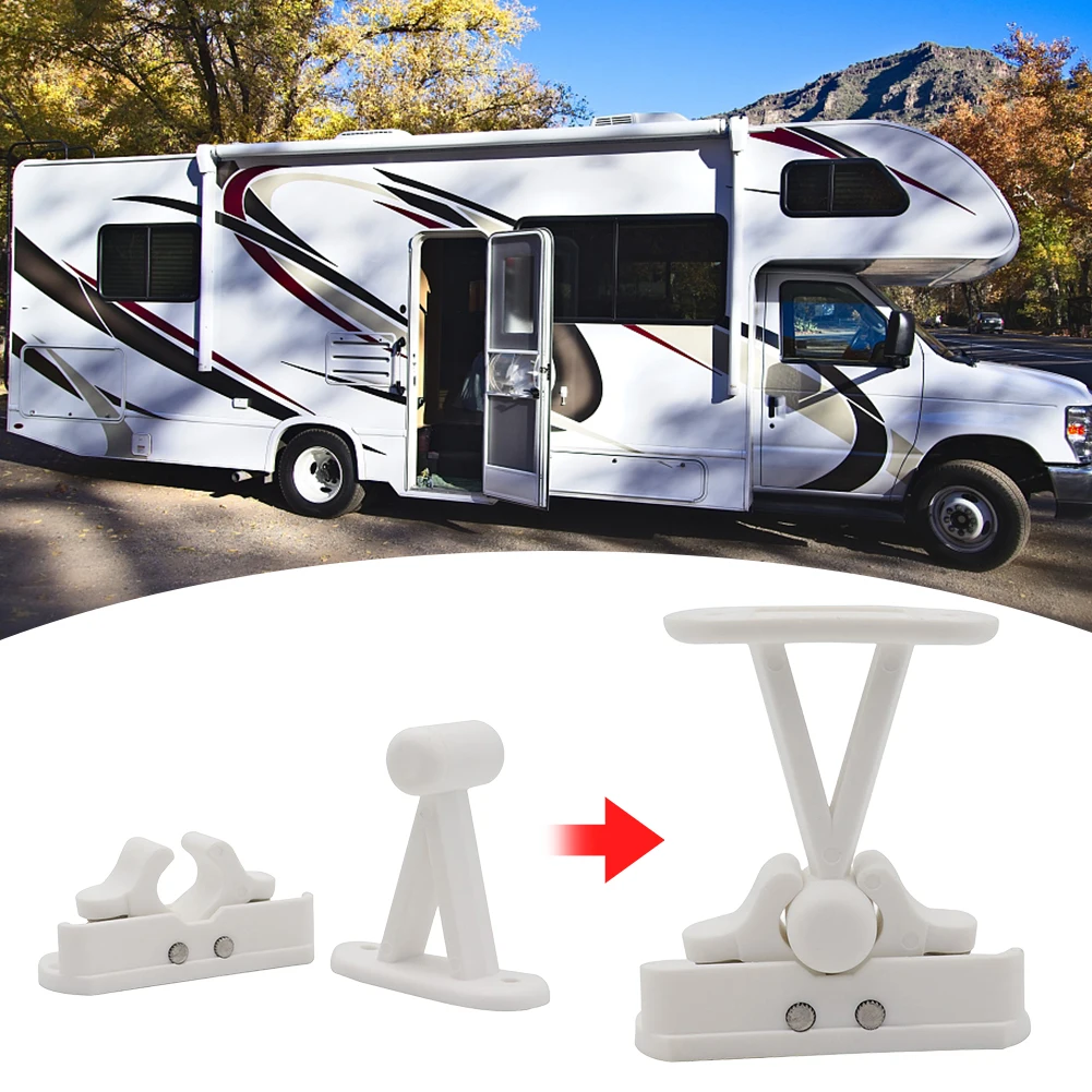 Stay Clip Spacer Holder Stopper Door Retainer Stopper RV Motorhome Door Lock Stopper Clip Latch for Camper RV Motorhome Caravan