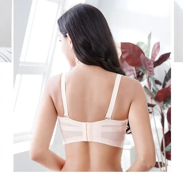 Cross-Border Hot plus Size Invisible Bra Silicone Anti-SAG Bra