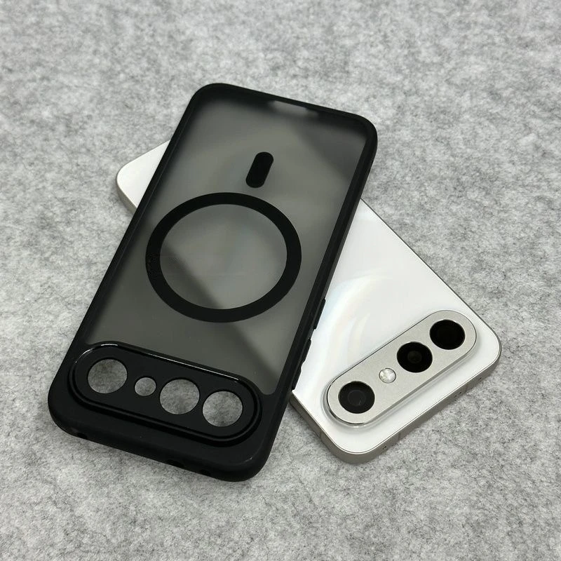 MagSafe Magnetic Matte Transparent Shockproof Phone Case with Acrylic Hard Bumper - Vivo X300 FE 5G
