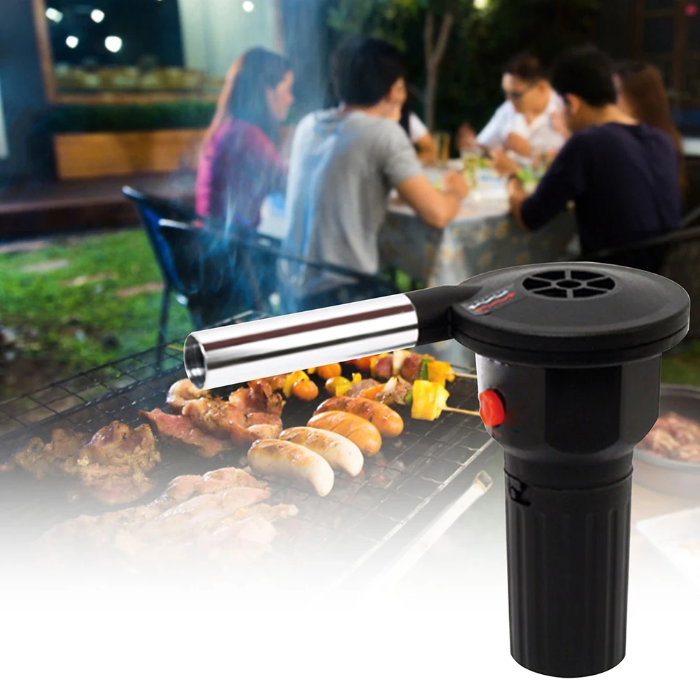 BBQ Fan Air Blower Handheld BBQ Grill Fire Bellows Grill Accessories Aluminum Alloy Kitchen Tool Picnic Camping Cooking bbq fan bbq air blower