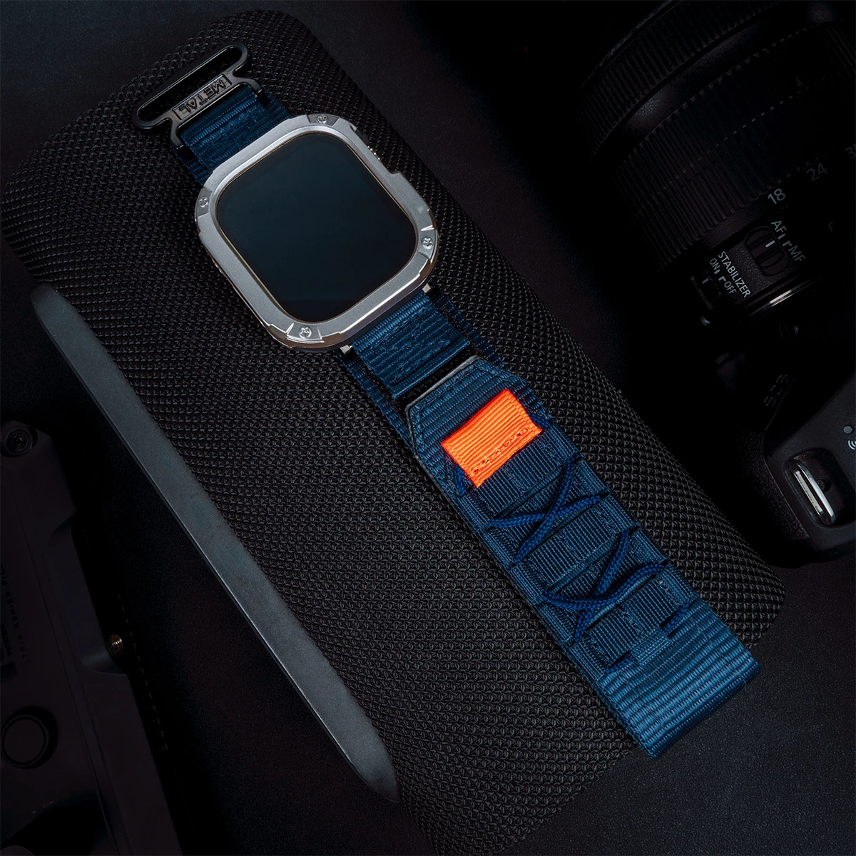 Enhanced Tactical Nylon Strap with TPU Anti-Drop Case