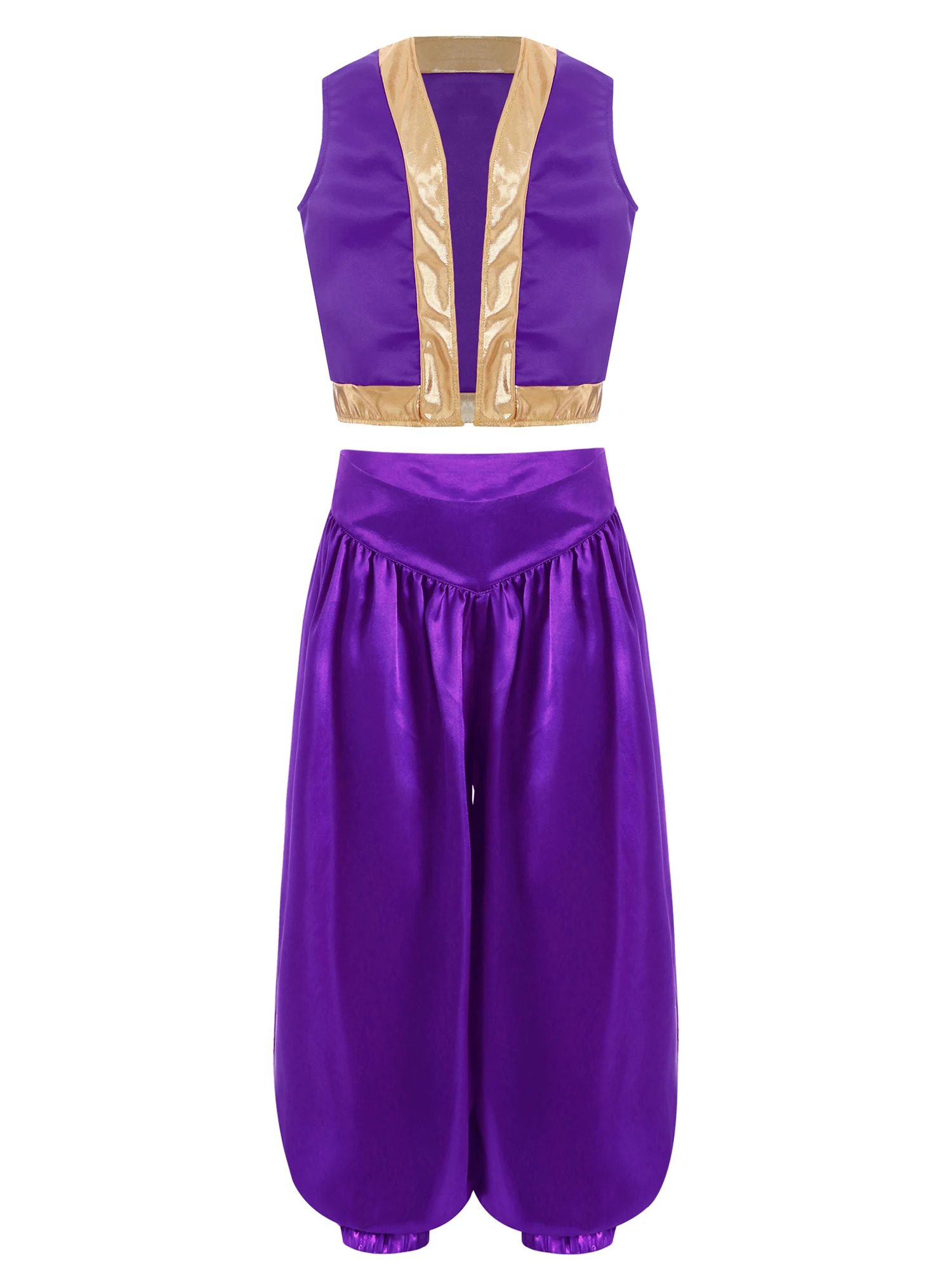 Costume da Principessa Araba per Bambini e Bambine, Abiti per Giochi di Ruolo, Costume per Carnevale, Festa in Maschera, Halloween e Cosplay - immagine 3