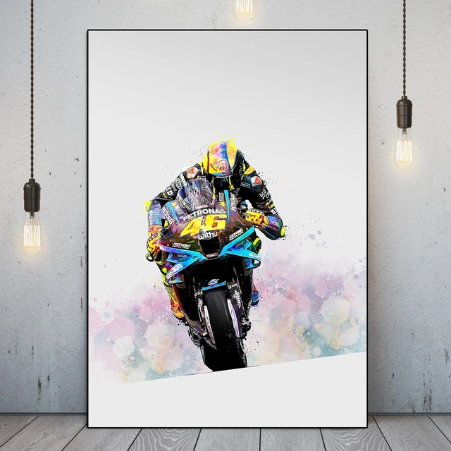 Abstract Watercolour Motorcycle Racing Posters And Prints Motorsport Fine  Art Canvas Painting On Wall Picture For Living Room - Painting &  Calligraphy - AliExpress