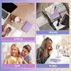 30 Pcs Purple Manicure Set Professional travel kit Stainless Steel Solid Manicure Kit Nail Care Kit With Pink Case Valentine 4