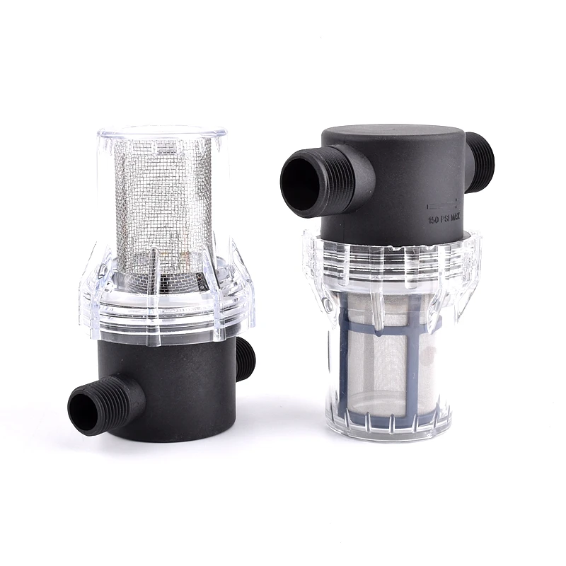 Garden Watering Filter Agriculture Irrigation Water Pipe Quick Connector Impurity Prefilter Car Washing Water Pump Strainer 3/4"
