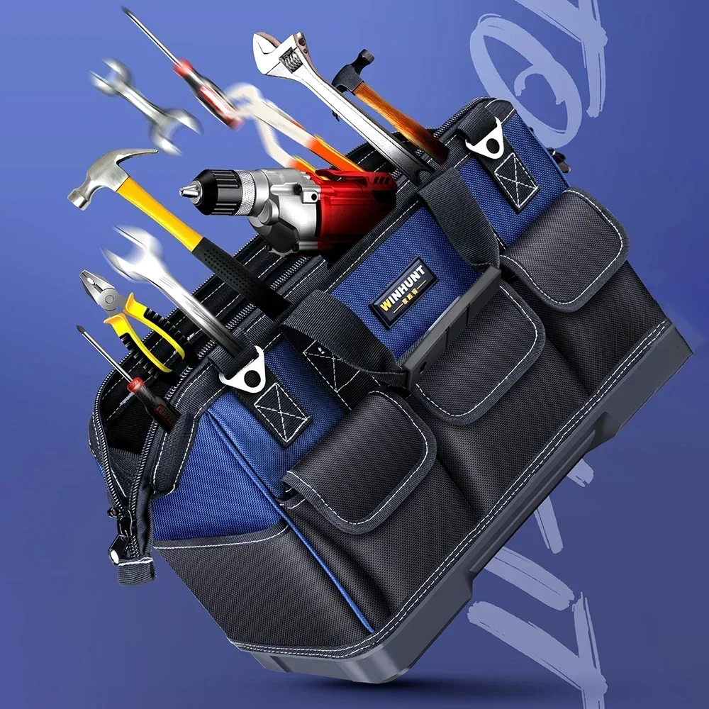 حقيبة أدوات كهربائية كبيرة منظمة، متينة، ومقاومة ل...