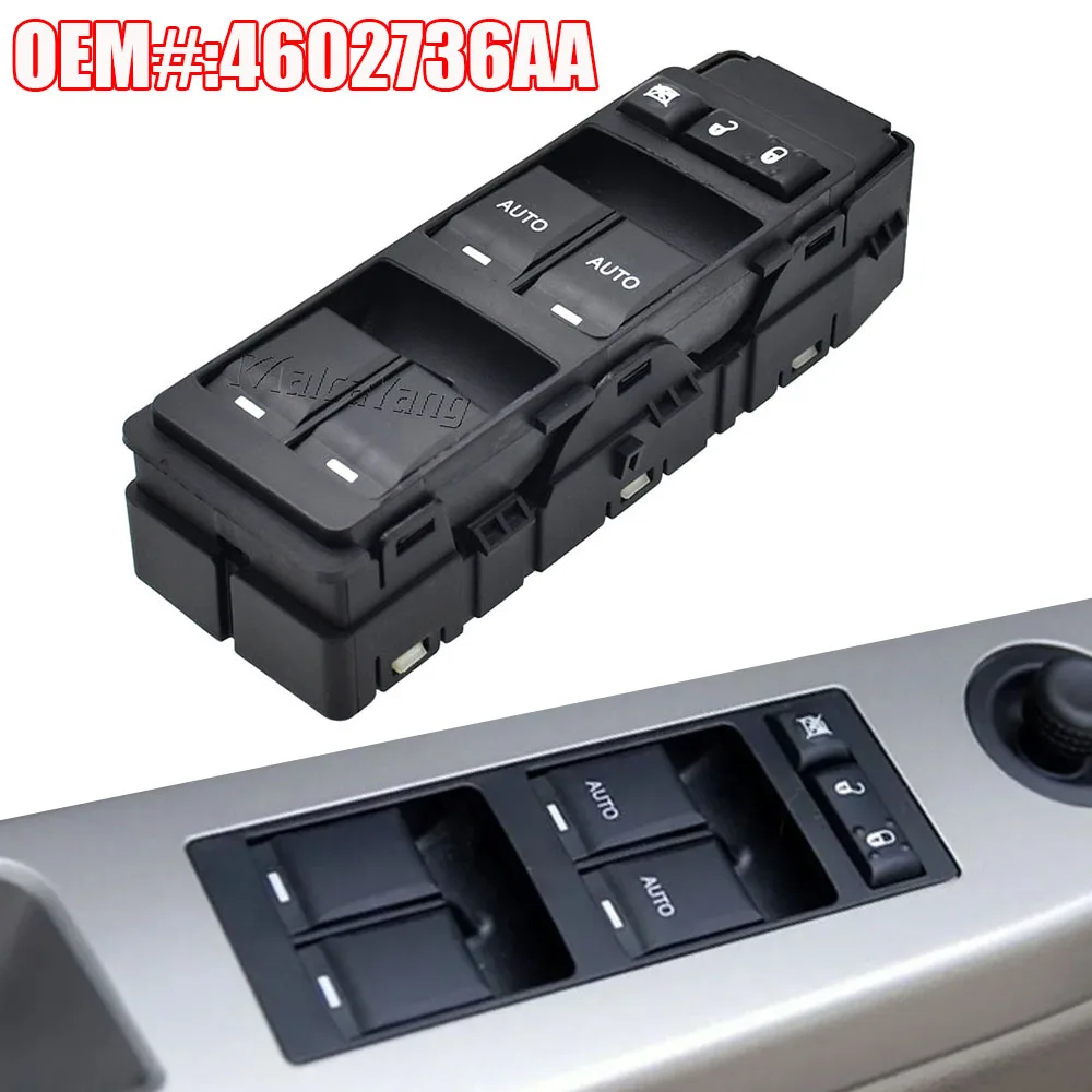 4602736Aa Pulsante Interruttore Principale Alzacristallo Elettrico Per Jeep Grand Cherokee Commander Chrysler 200 300 Sebring Dodge Charger Avenger