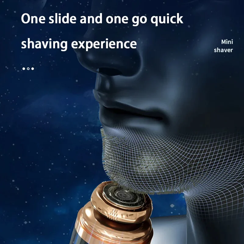 Xiaomi Electric Shaver Nose Hair Trimmer 2-in-1 Rechargeable Men's Nose Hair Removal Shaver Portable Mini Knife Men's Razor