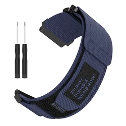 Enhance your style and performance with this New Sports Nylon Loop Strap - a versatile and comfortable wristband for active lifestyles. (Blue)