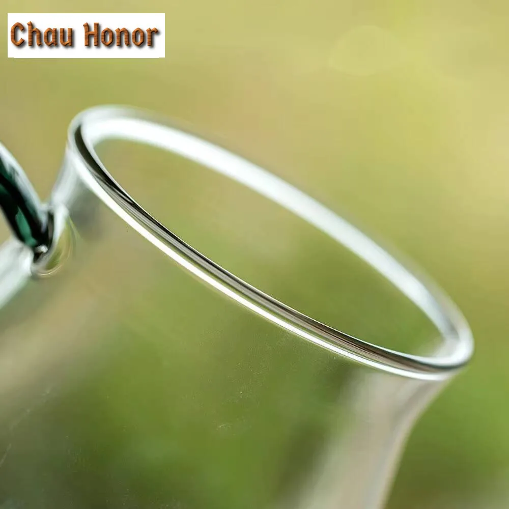 350ml Transparent Glass Teacup with Lid Creative Filter Mug Personalized Water Jug Three Piece Set Personal Office Mug Drinkware