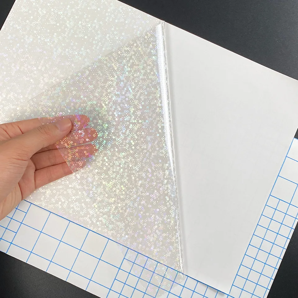Sparkle Holographic Clear Vinyl Cold Laminated Film - Temu