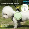 Foldable Travel Dog Bowls Collapsible Silicone Food Water Dish for Cats Outdoor Camping Supplies with Carabiner Dog Feeders 3