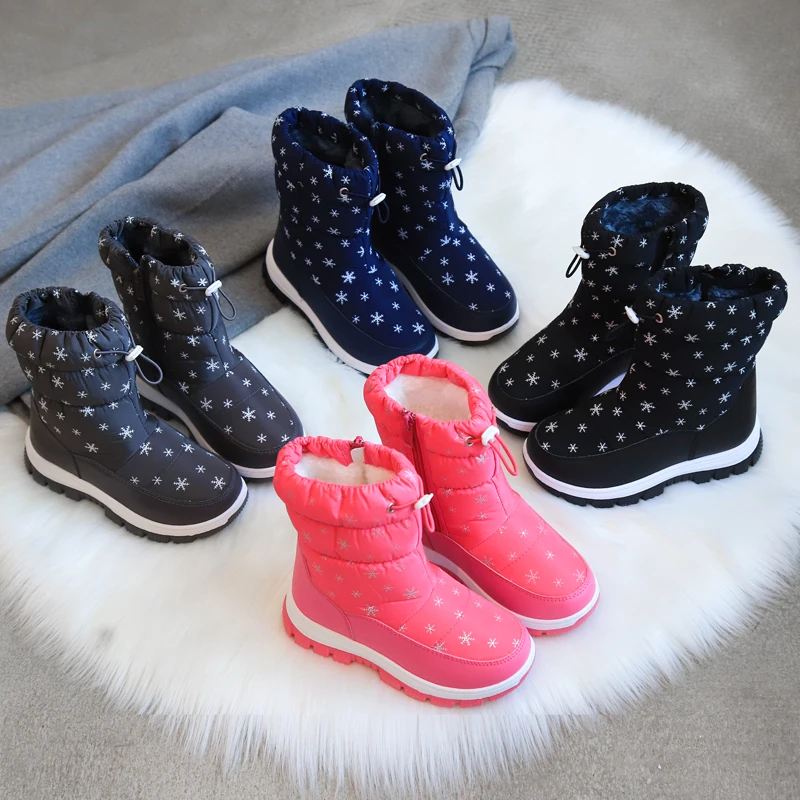 Baby Girls Boys Winter Warm Fur Snow Boots Non-slip Bottom Thick Warm Soft  Sole Plush Lining Booties Toddler First Walkers Shoes - AliExpress