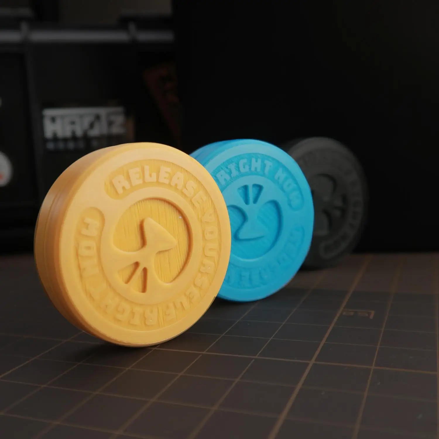 HAOTZ EDC 피젯 코인, 창의적인 플라스틱 피젯 장난감, 재미있는 스트레스 해소, 햅틱 코인, ADHD 도구, 성인용 사무실 휴식  장난감