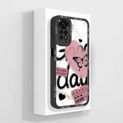 Matte Liquid Silicone Fashion Cover with Screen Protector for Xiaomi Redmi Note 11 Series (TYB381)