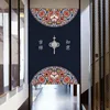 Traditional Chinese Printed Door Curtains Partition Bedroom Restaurant Entrance Feng Shui Curtain Home Decorative Noren Drapes 2