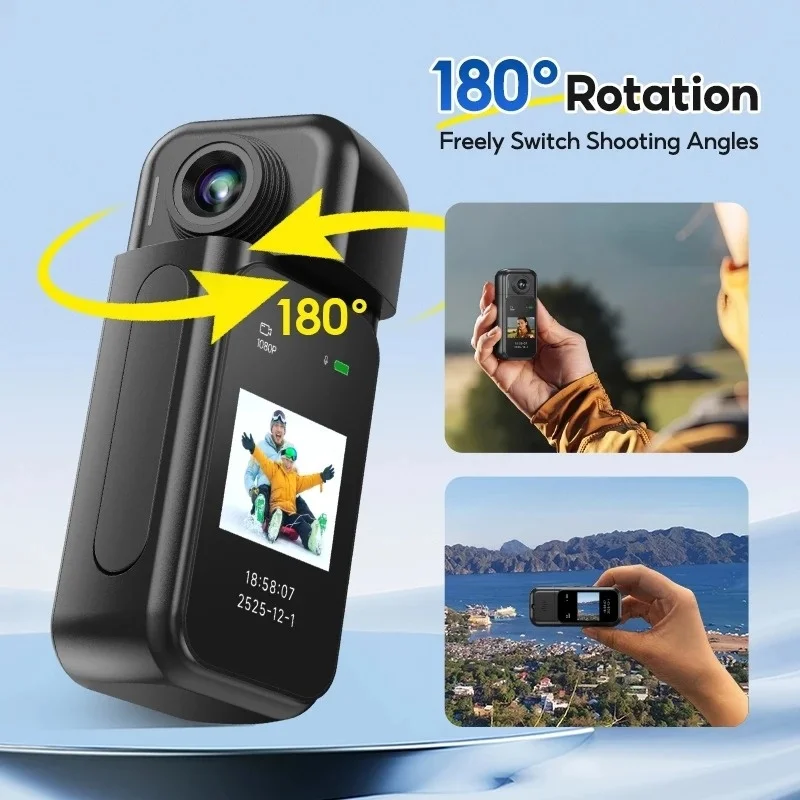 Sports Cameras 1080P HD Ultra Body Camera Compact X50 Pro POV Mini  Action Cam for Outdoor Vlogging & Photographic Recording