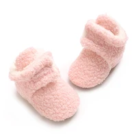 0-18M Freshman Socks and Shoes Winter Boys' and Girls' Walking Boots Cotton Comfortable Soft Anti slip Warm Baby Boots 3