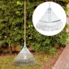 Garden Leaf Rake, Telescopic Metal Rake ,29-46cm Expandable, Adjustable Leaf Rake Garden Camping Rake for Shrub Flower Bed 1