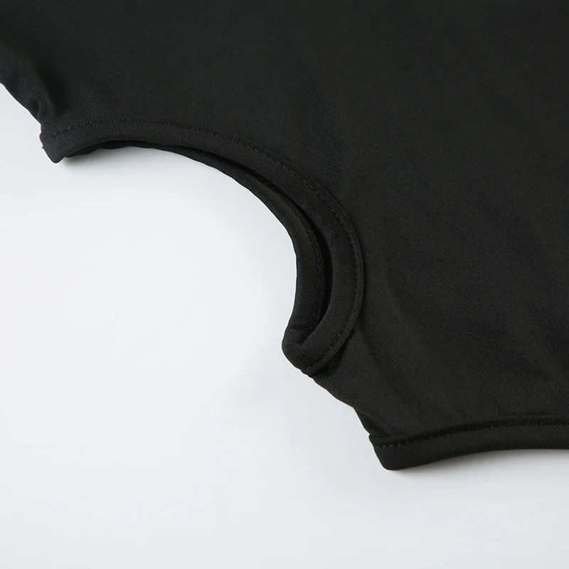 Body de mujer con un hombro descubierto y abertura, sexy, sin espalda, a la moda, elegante, para otoño, para fiesta, rave, body para mujer, tops