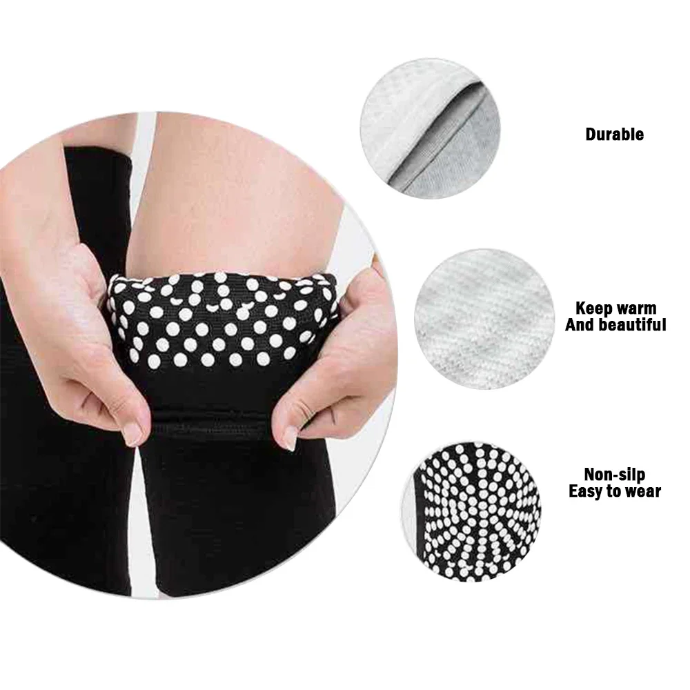 Knee Pad Knee Brace 2pcs Self Heating Support Knee Pads Knee Brace Warm for Arthritis Joint Pain Relief and Injury Recovery Belt Massager Foot