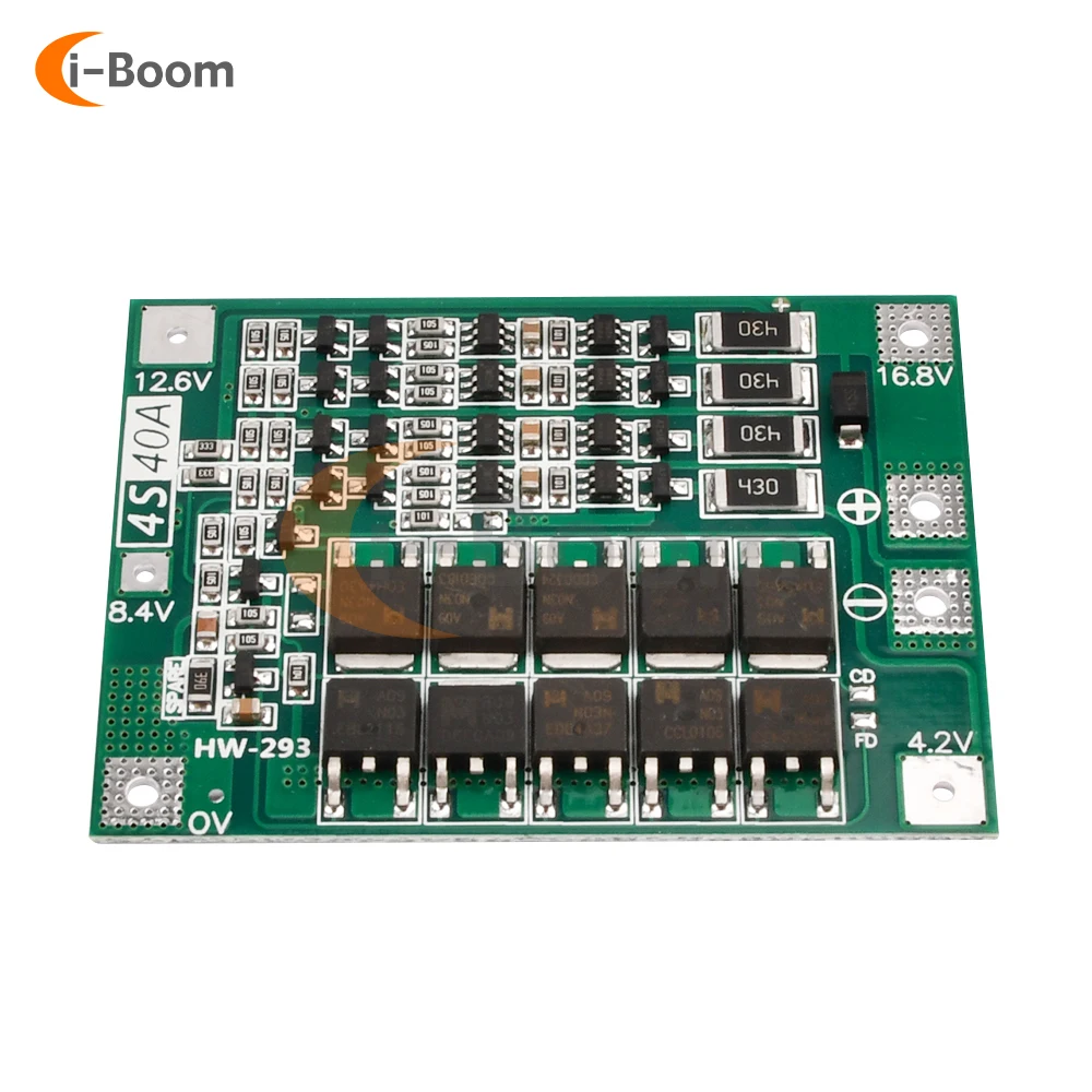 16.8V 4S 30A 18650 batteria agli ioni di litio BMS PCB circuiti integrati scheda di protezione scheda di bilanciamento delle celle della batteria - Image 2