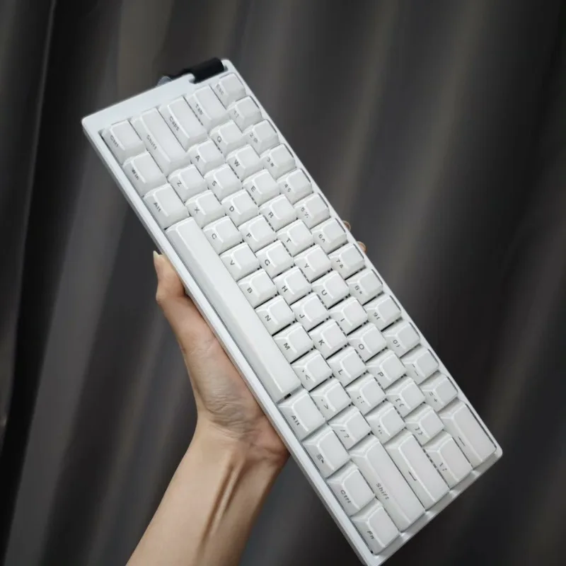 Pure White Keycaps Wooting 60/80he Custom Side Engraved Minimalism